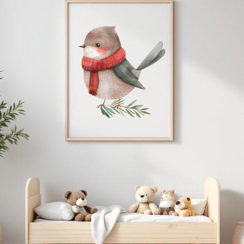 Buegelbild Rotkehlchen